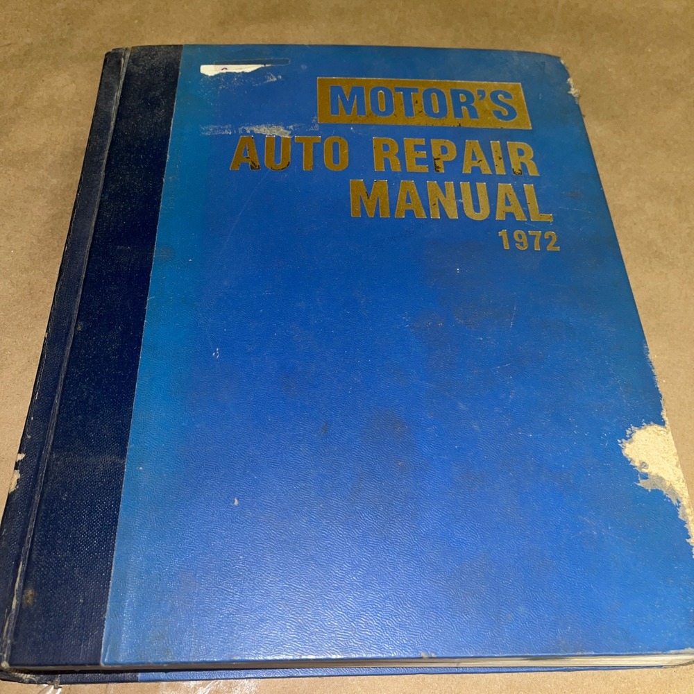 1972 Auto‎ Motor Repairs Manual 35th Edition Cars Trucks Vintage Automotive